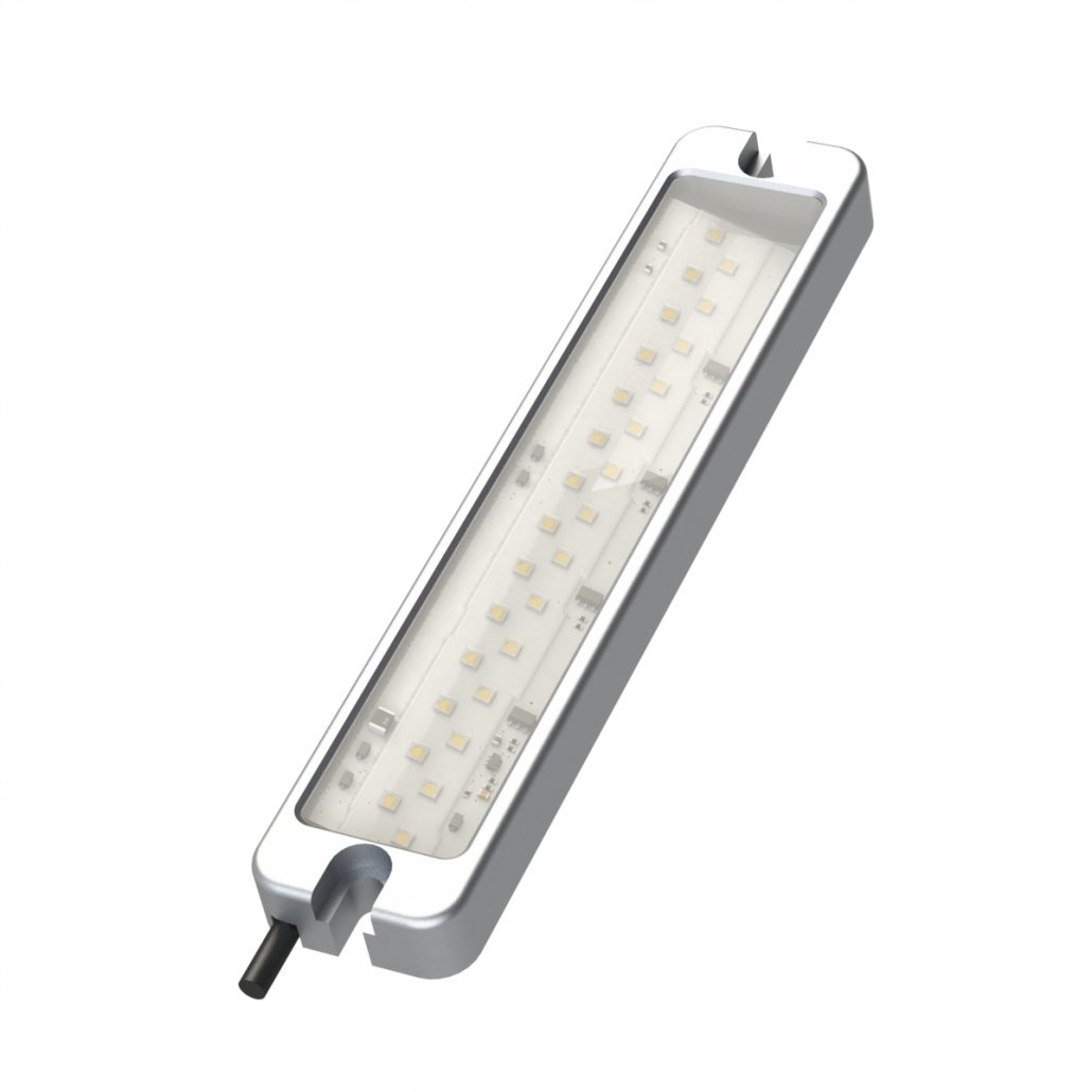 Machine lights with glare control