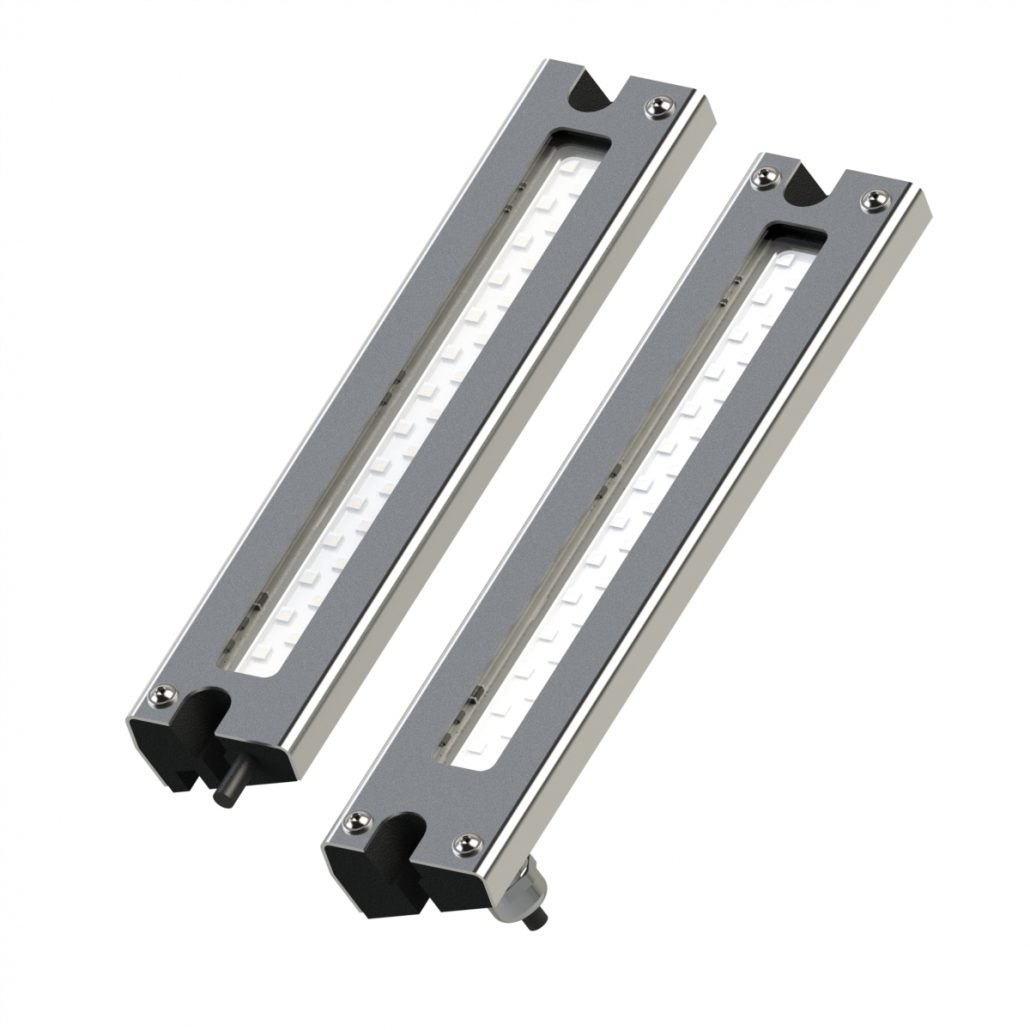 Machine tool lights with glare control